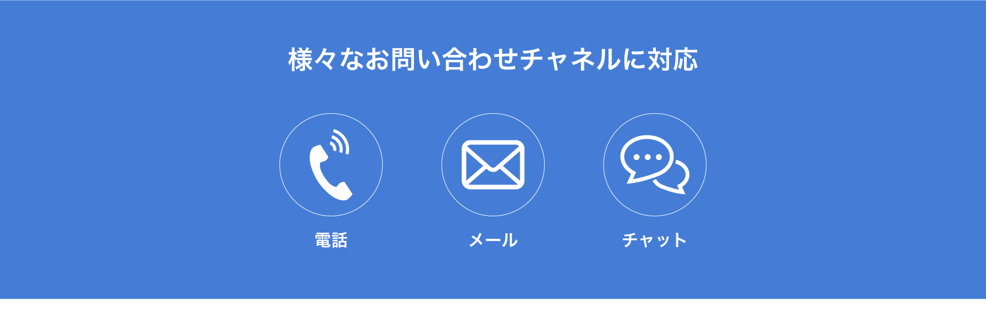 電話・メール・チャットなどマルチに対応