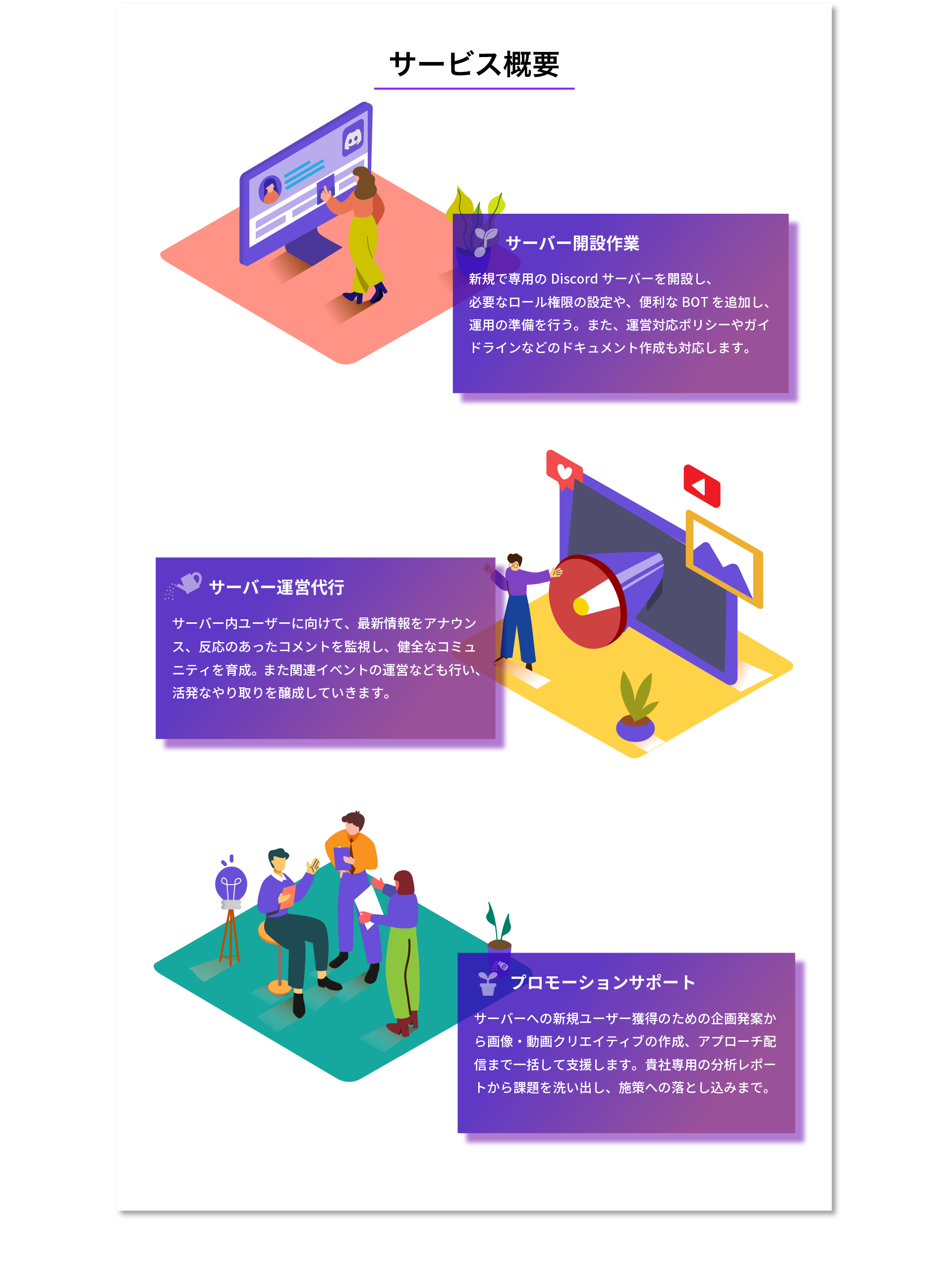 Discord運用代行サービスが解決します