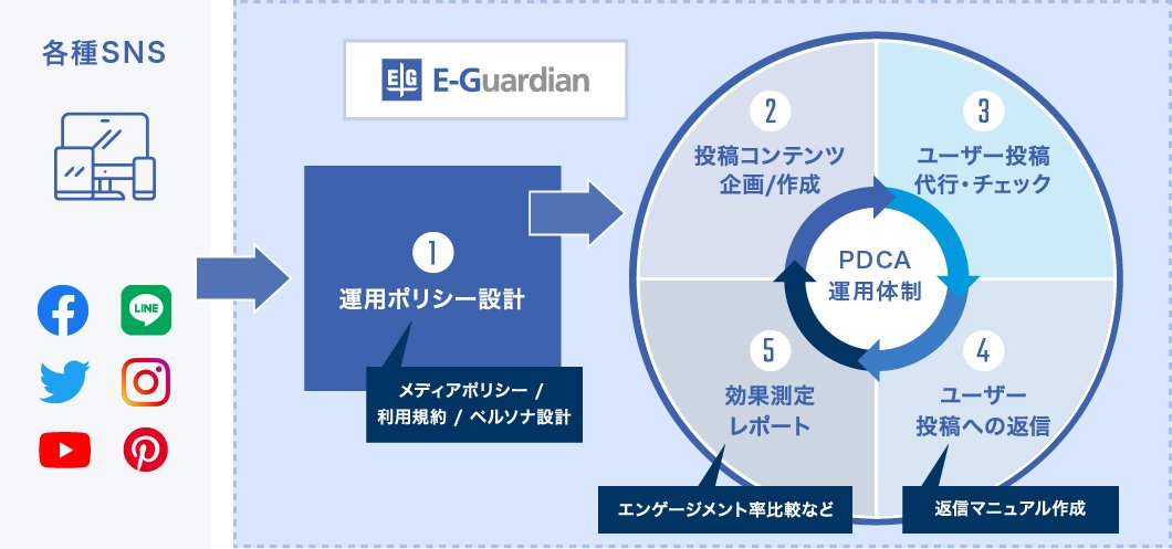 Sns運用代行サービス ソーシャルメディアサービス サービス紹介 イー ガーディアン