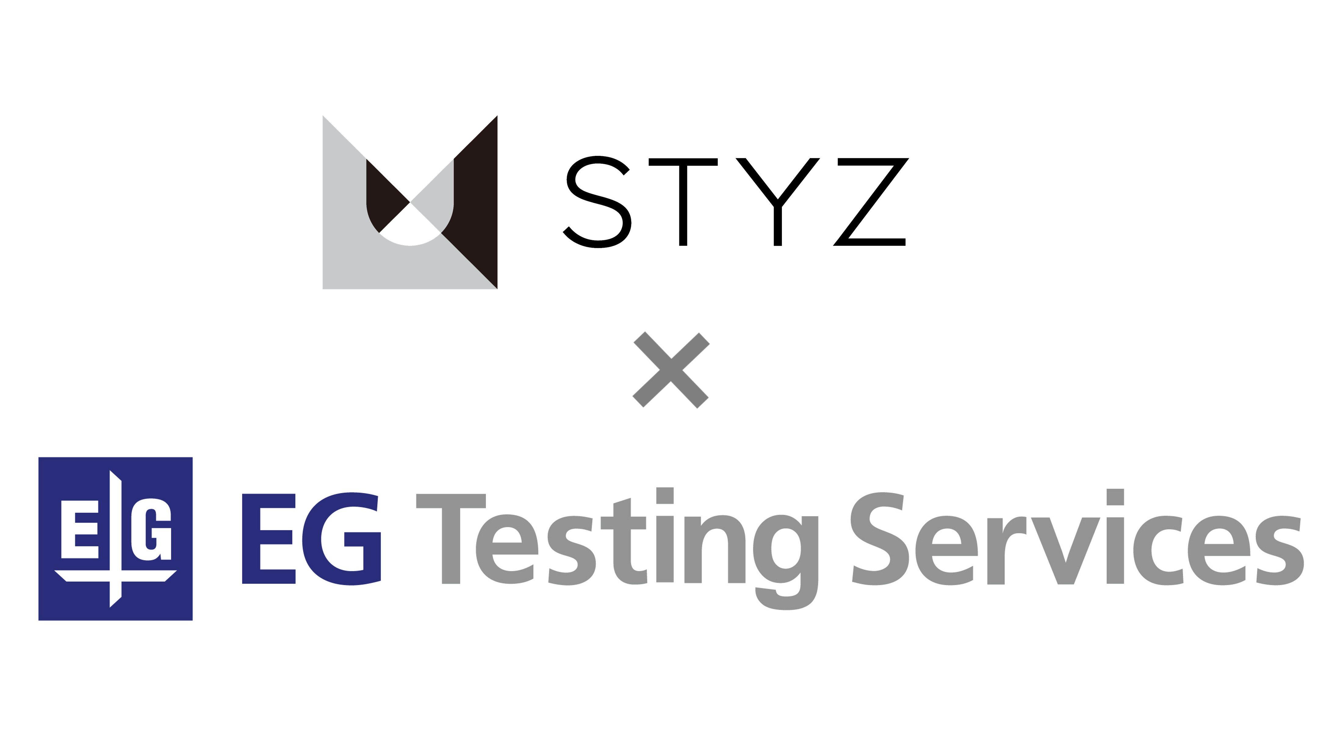 株式会社STYZとEGテスティングサービス株式会社のロゴ